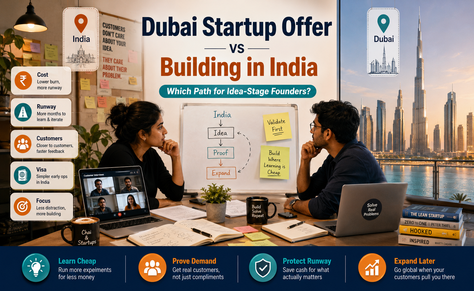 Dubai Startup Offer vs Building in India: Which Path Makes Sense for Idea-Stage Founders?